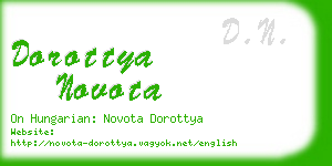 dorottya novota business card